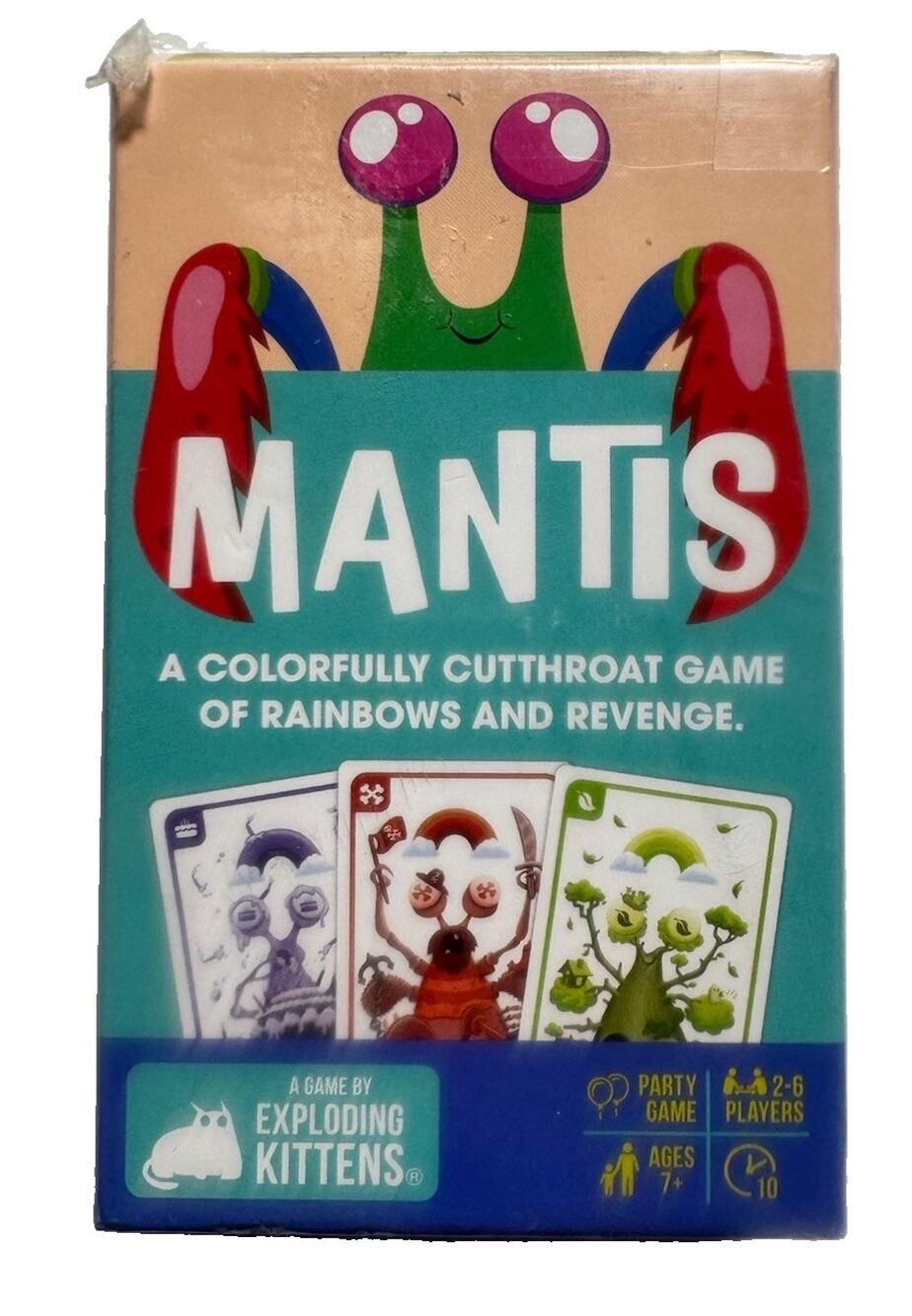 Exploding Kittens Mantis Card Game New Sealed Party Game Ages 7+ 2-6 Players